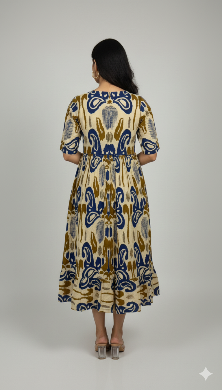 Ikat Midi Dress