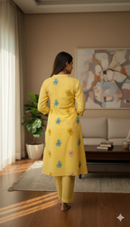 Yellow Butterfly Co-ord Set