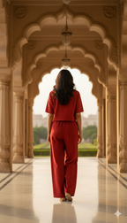 Rust Blossom Co-ord Set