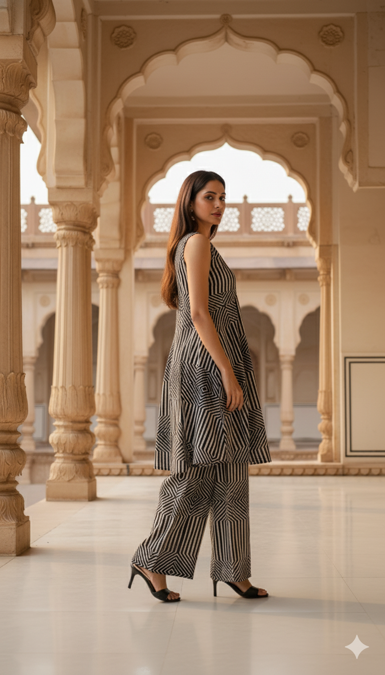 Maze Set – Monochrome Magic In Modern Geometrics