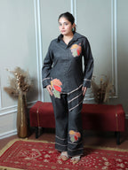 Grey Denim Patch Co-ord Set