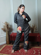 Grey Denim Patch Co-ord Set