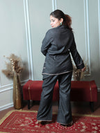 Grey Denim Patch Co-ord Set