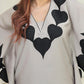 Grey leaf kaftan Set