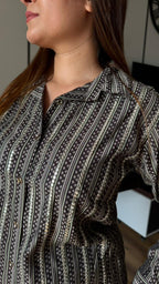 Black Muslin Co-ord Set