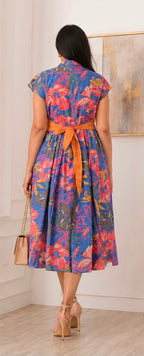 Flower Bloom Belt Dress