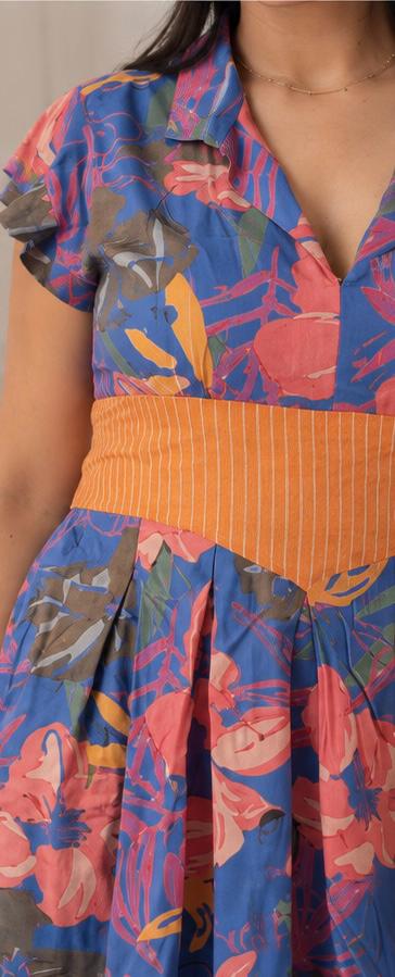 Flower Bloom Belt Dress
