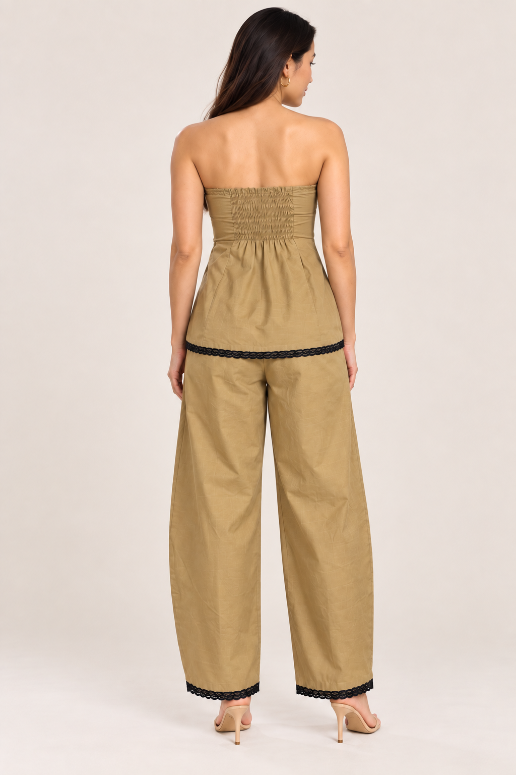 Khaki noir set