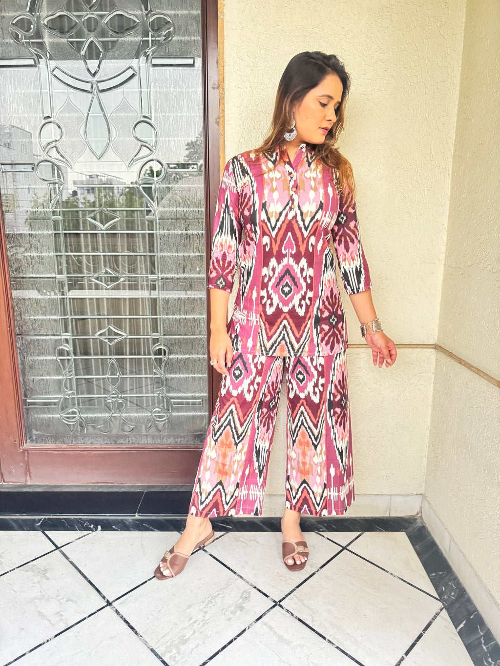 Ikkat Muse Co-ord Set