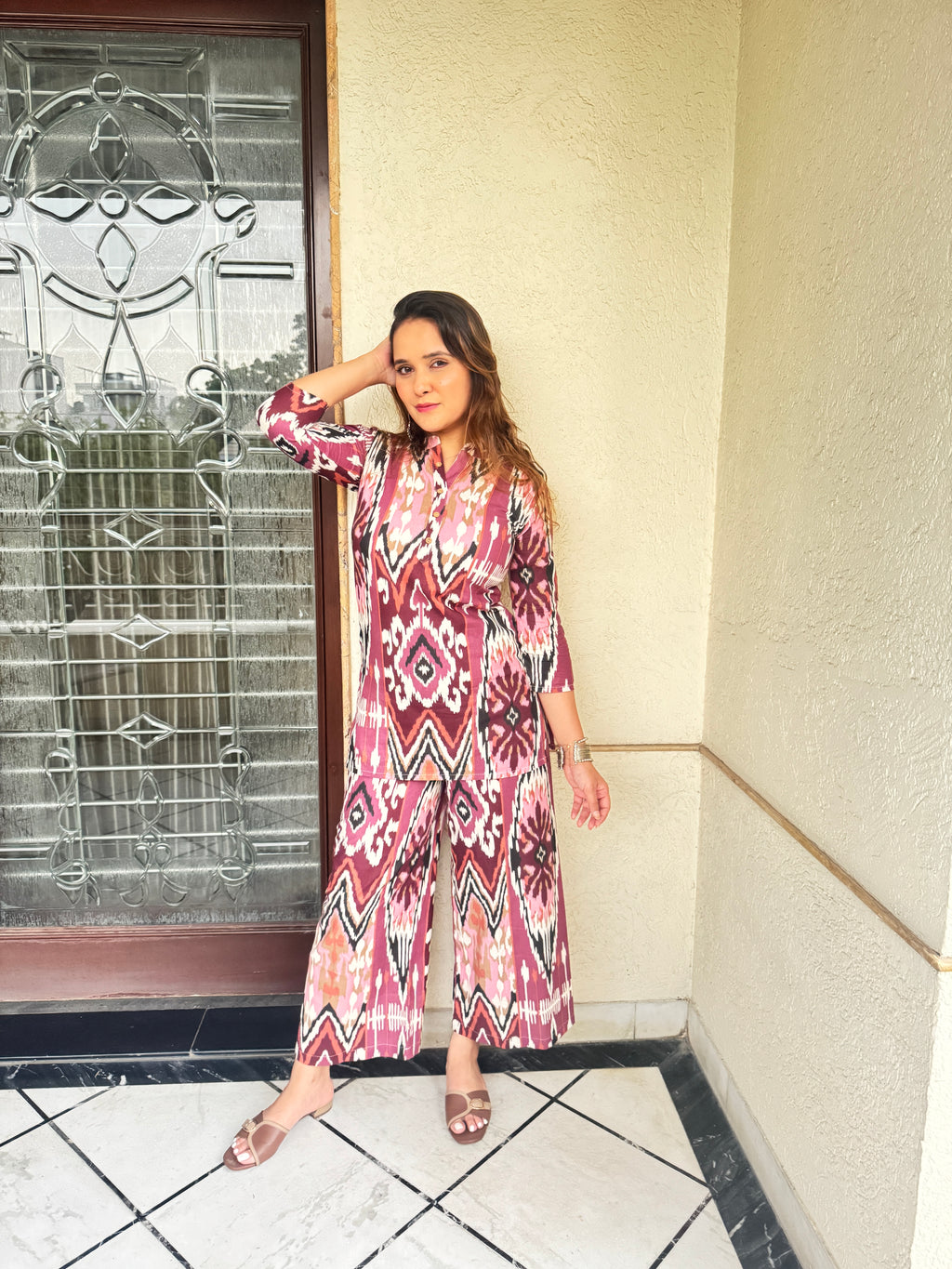 Ikkat Muse Co-ord Set