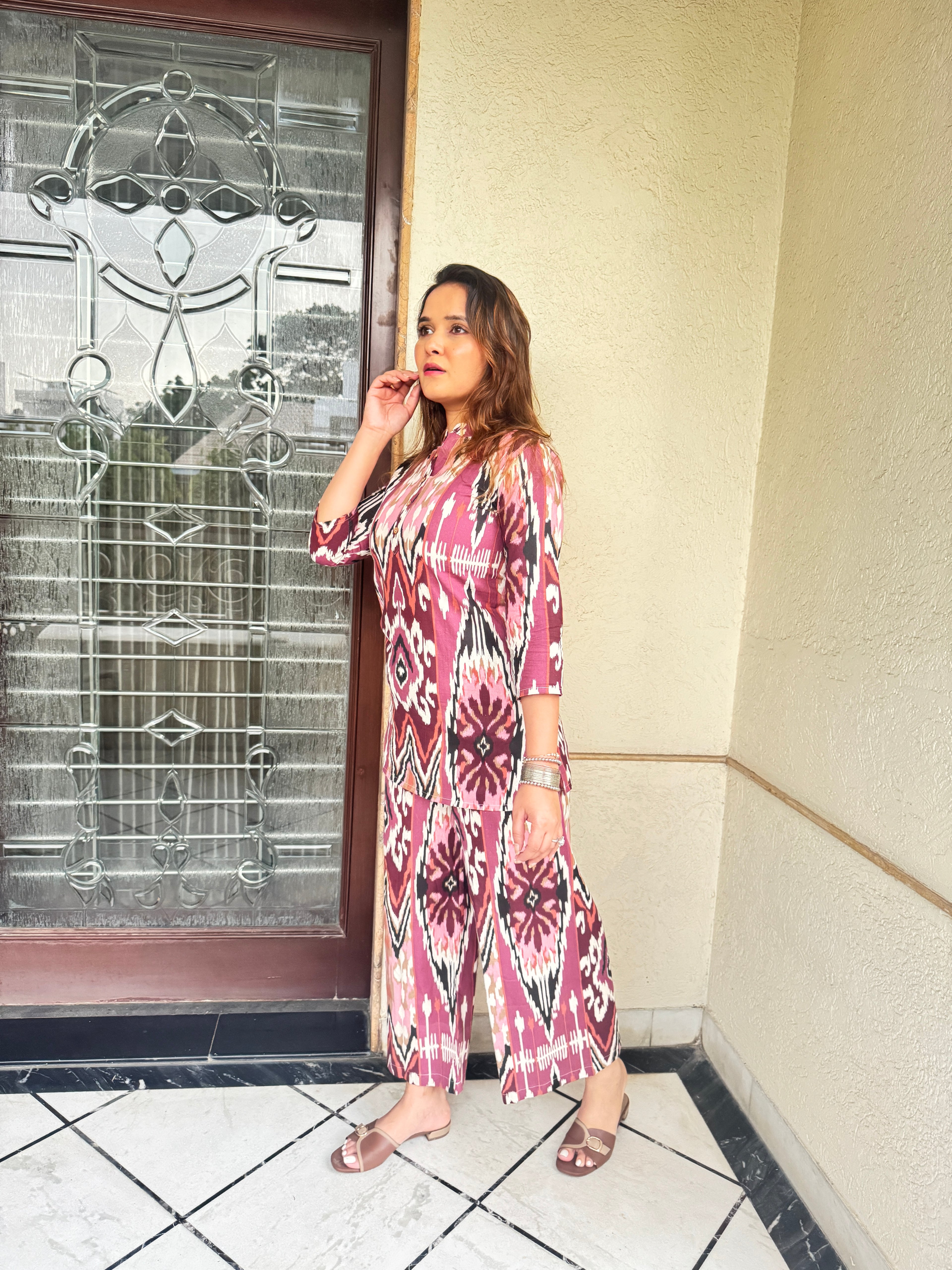 Ikkat Muse Co-ord Set