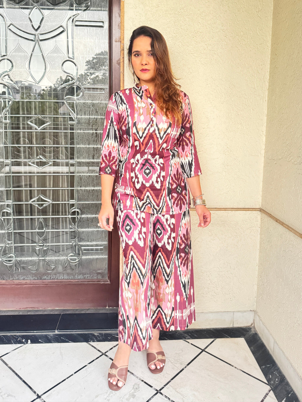 Ikkat Muse Co-ord Set