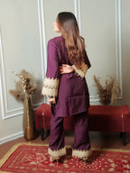 Jute Wine Co-ord Set