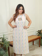 Khadi Strap Kurta Set