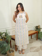 Khadi Strap Kurta Set