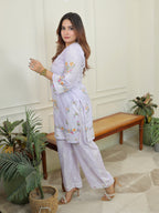 Lilac Mulmul Co-ord Set