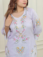 Lilac Mulmul Co-ord Set