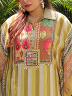 Multi Muslin Kaftan Set