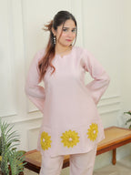 Powder Pink Yellow Patch Set