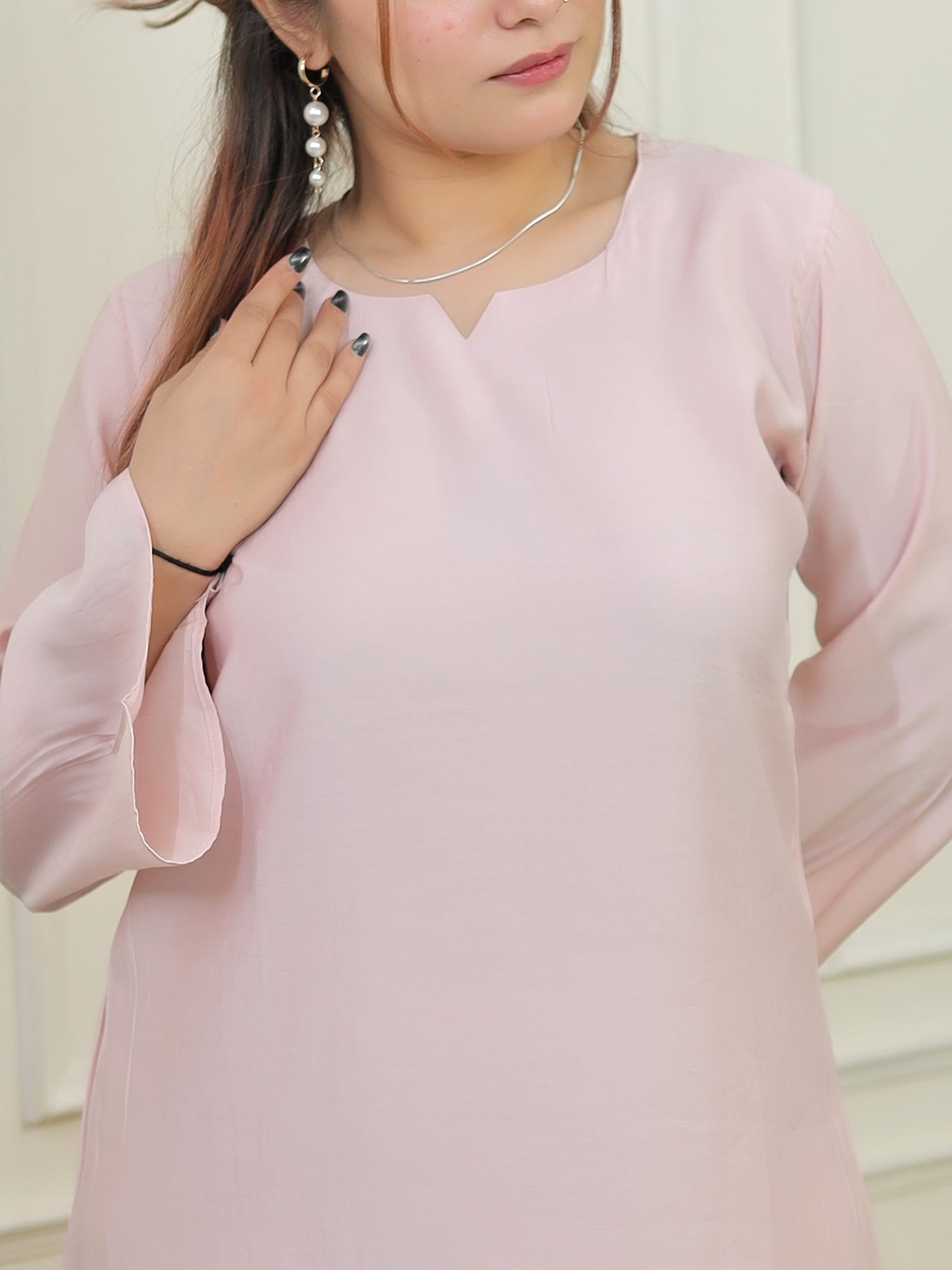 Powder pink yellow patch set
