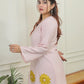 Powder pink yellow patch set