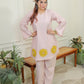 Powder pink yellow patch set