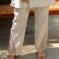 White Check floral Organza set