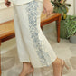 White cotton embroidery Set