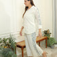 White cotton embroidery Set
