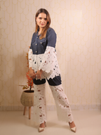 Lace Denim Co-ord Set